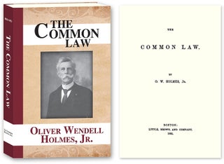 Item #51820 The Common Law. Oliver Wendell Holmes Jr
