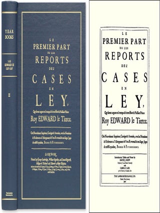 Item #51996 Year Books. Vol. II ONLY ISBN 1584777834. David Intro Great Britain. Vulgate Edition....