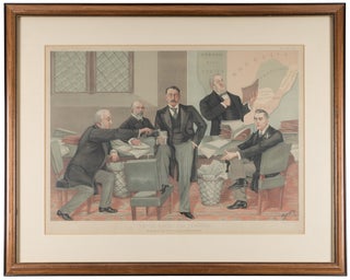 Item #52020 Empire Makers and Breakers: A Scene at the South Africa Committee. Stuff, Henry...