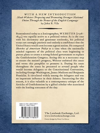 Sketches of American Policy. Under the Following Heads: I. Theory...