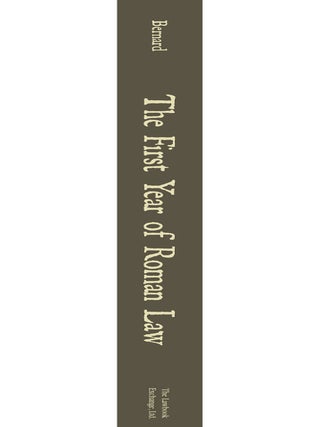 The First Year of Roman Law.