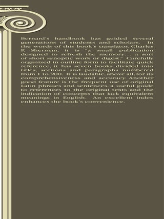 The First Year of Roman Law.