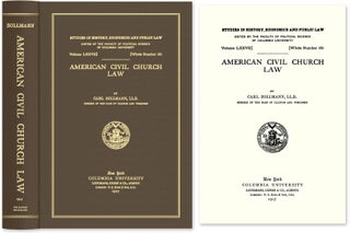 Item #52418 American Civil Church Law. Carl Zollmann