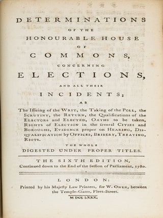 Laws Concerning the Election of Members of Parliament...