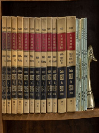 Item #52858 United States Patents Quarterly 1st Cum. Dig. Vols 92-211 in 12 bks. Bureau of...