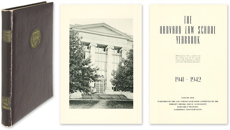 Item #52910 Harvard Law School Yearbook. 1941-1942. Volume Five. Harvard Law School.