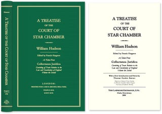 Item #53220 A Treatise of the Court of Star Chamber As Taken from Collectanea. William Hudson,...