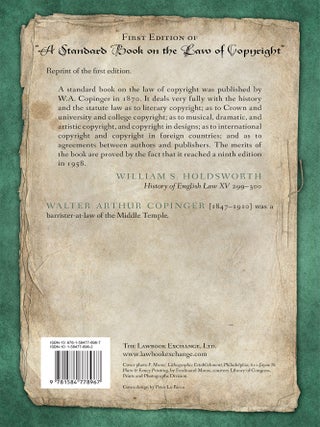 The Law of Copyright, In Works of Literature and Art; Including...
