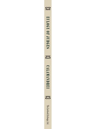 Eulogy of Judges. Paperback edition.