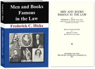 Item #53601 Men and Books Famous in the Law. (New Paperback) ed. Frederick C. Hicks