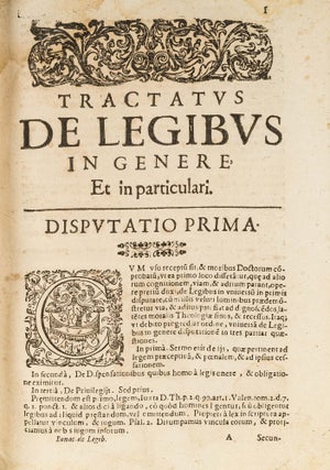 Tractatus Tres de Legibus, De Peccatis, Et de Praeceptis Decalogi.