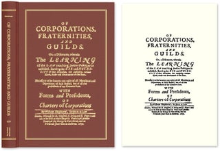 Item #53702 Of Corporations, Fraternities, and Guilds: Or, A Discourse, Wherein. William...