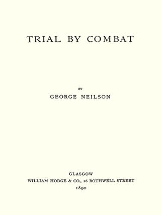Trial by Combat.