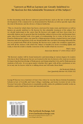 Shakespeare and His Legal Problems
