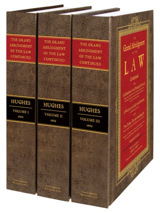 Item #54038 The Grand Abridgment of the Law Continued, Or, a Collection of the. William Hughes,...
