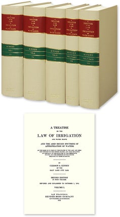 Item #54169 A Treatise on the Law of Irrigation and Water Rights and the Arid. Clesson S. Kinney