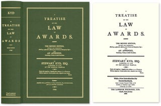 Item #54607 A Treatise on the Law of Awards. The Second Edition, revised and. Stewart Kyd, Derek...