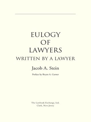 Eulogy of Lawyers.