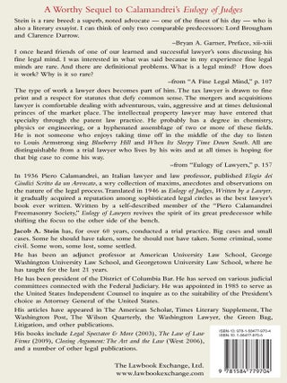 Eulogy of Lawyers: Written by a Lawyer.