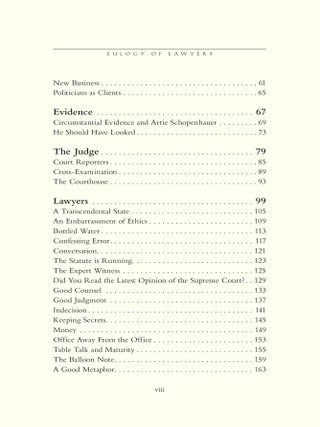 Eulogy of Lawyers: Written by a Lawyer.