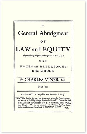 A General Abridgment of Law and Equity: Alphabetically Digested...
