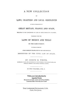A New Collection of Laws, Charters and Local Ordinances of the...