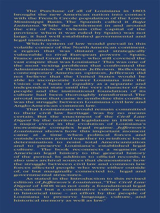 Jefferson's Louisiana: Politics and the Clash of Legal Traditions...