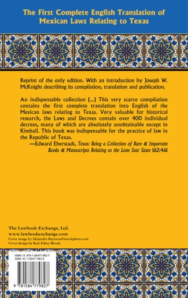 Laws and Decrees of the State of Coahuila and Texas in Spanish and...