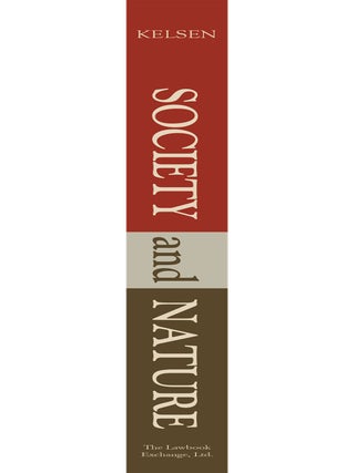 Society and Nature: A Sociological Inquiry