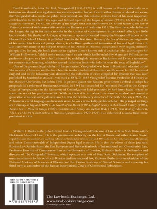 On the History of International Law and International Organization...