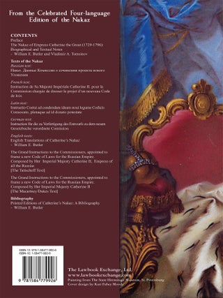 The Nakaz of Catherine the Great: Collected Texts