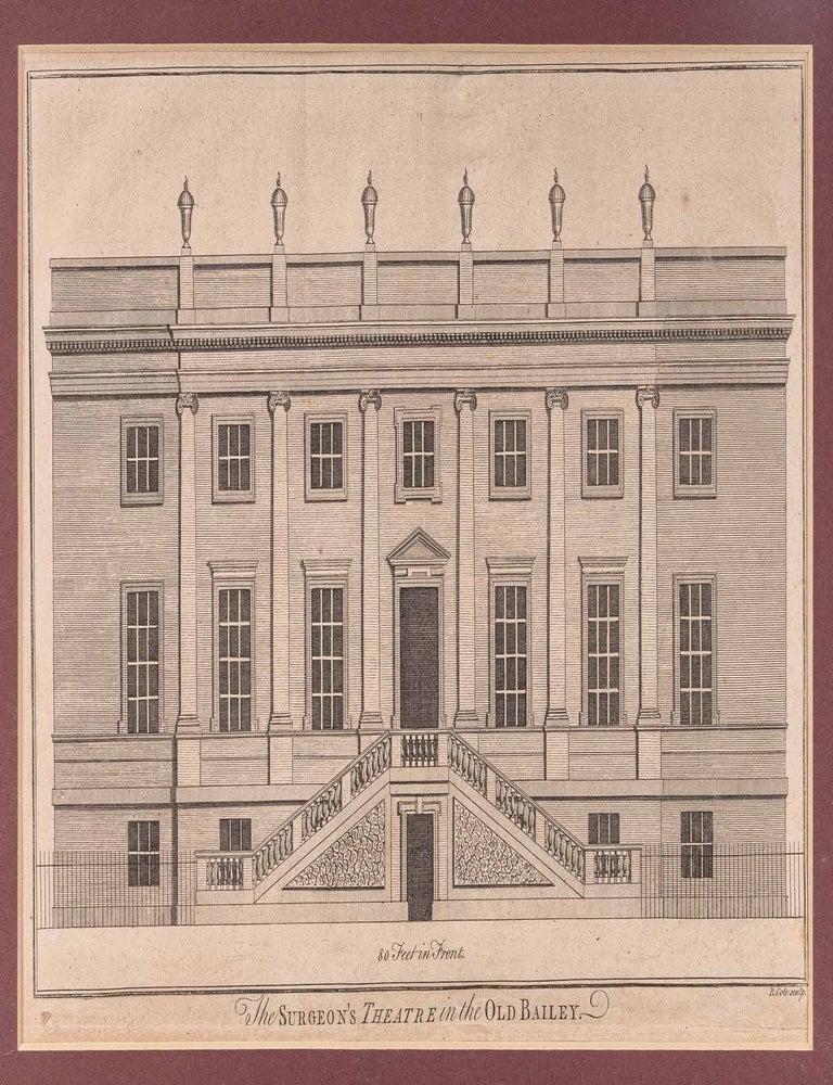 Item #55776 The Surgeon's Theatre in the Old Bailey, c 1760. Benjamin Cole.