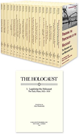 Item #55974 The Holocaust: Selected Documents in Eighteen Volumes. John Mendelsohn, Donald S....