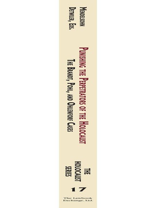Holocaust Series Vol. 17: Punishing the Perpetrators...Brandt, Pohl...