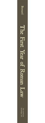 The First Year of Roman Law.