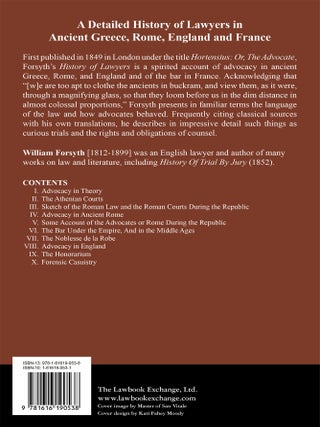 The History of Lawyers. Ancient and Modern