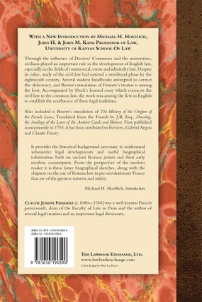 The History of the Roman or Civil Law. Shewing Its Origin ...PAPERBACK