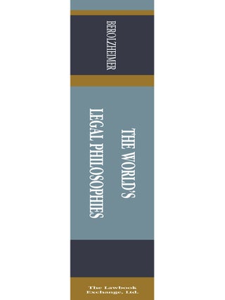 The World's Legal Philosophies. Translated by Rachel Szold. With...