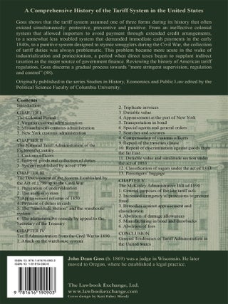 The History of Tariff Administration in the United States: From...