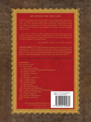 Commentaries on the Conflict of Laws Foreign and Domestic in Regard...