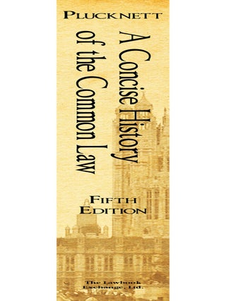 A Concise History of the Common Law. Fifth Edition.