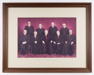 Item #57662 9-1/2" x 14" Color Group Portrait of the Burger Court, Spring, 1976. United States...