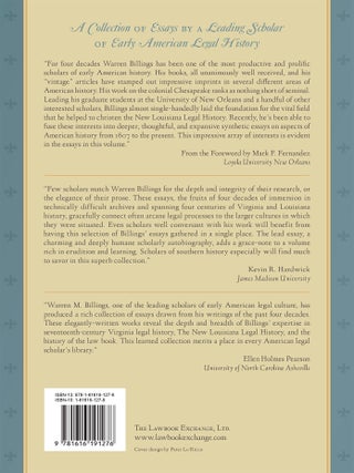 Magistrates and Pioneers: Essays in the History of American Law