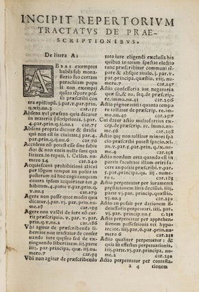 Tractatus Foecundus, et Perutilis de Praescriptionibus.