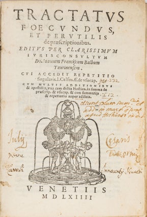 Tractatus Foecundus, et Perutilis de Praescriptionibus.