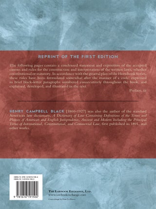 Handbook on the Construction and Interpretation of the Laws...