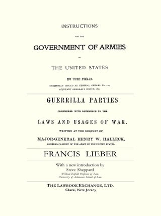 Instructions for the Government of Armies of the United States...