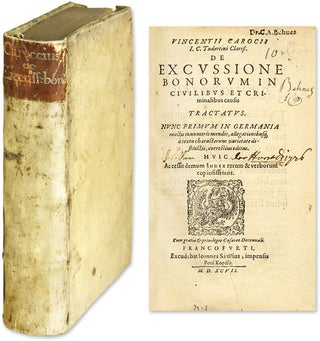 Item #57986 De Excussione Bonorum in Civilibus et Criminalibus Causis Tractatus. Vincenzo...