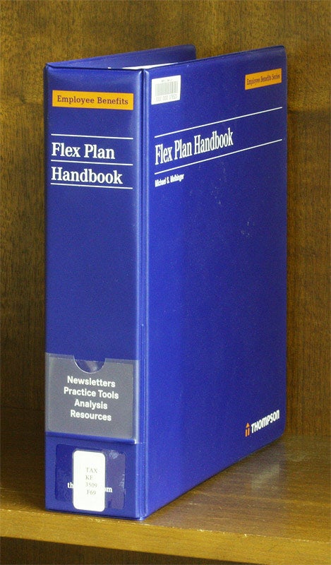 Item #58073 Flex Plan Handbook. 1 Vol. Current through Nov. 2010 update. Rich Glass.