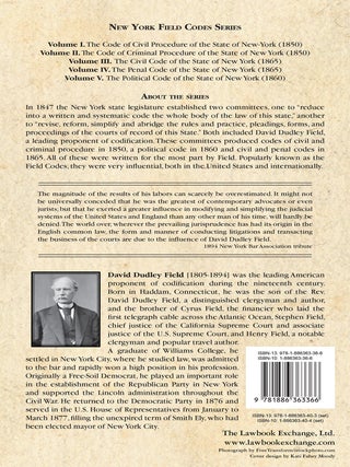 The Penal Code of the State of New York